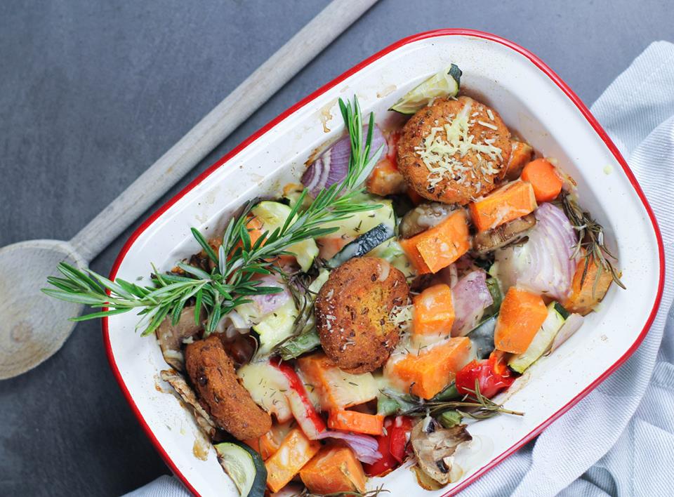Vegetable & Falafel Bake