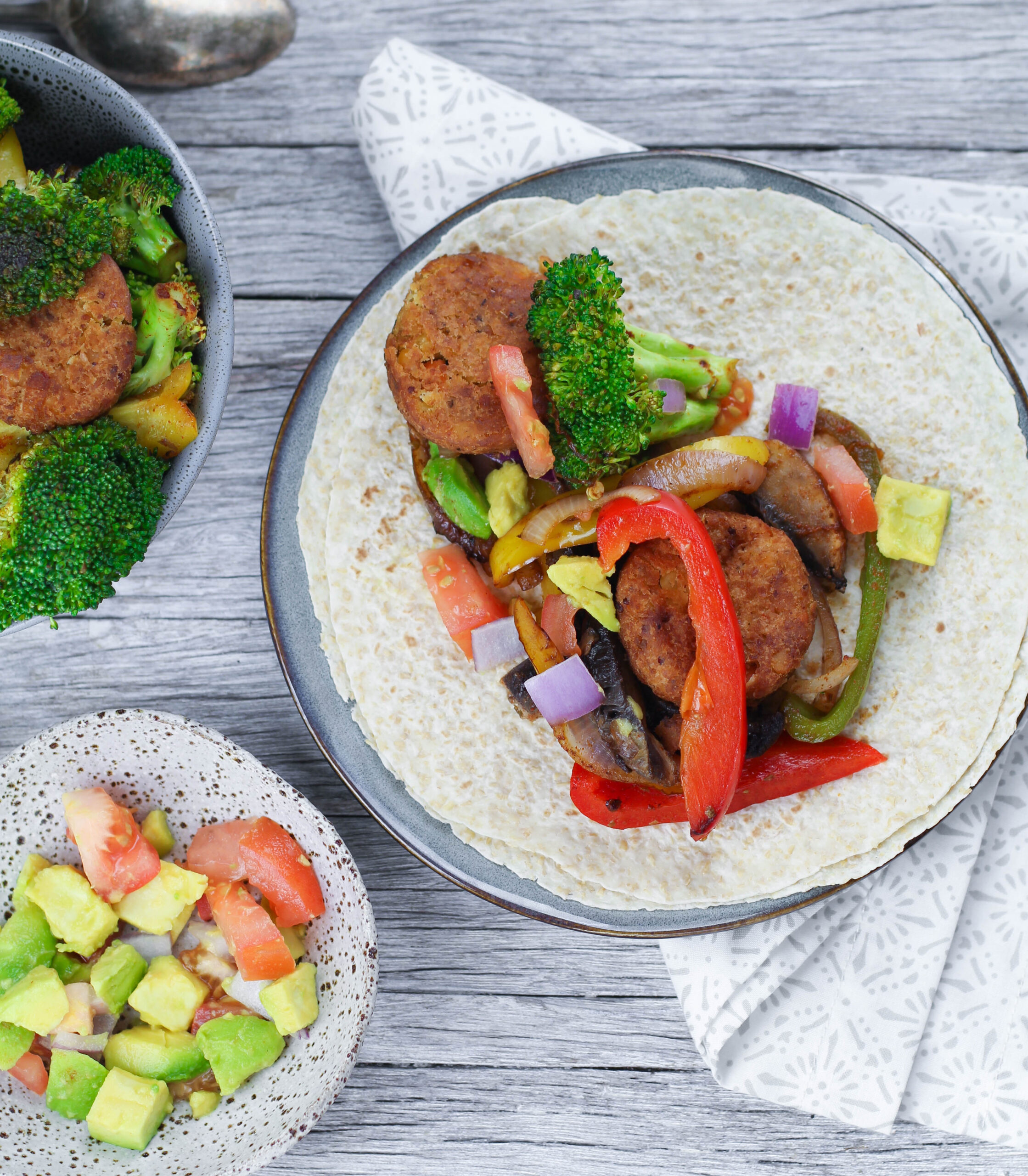 Spicy Quinoa Fajitas